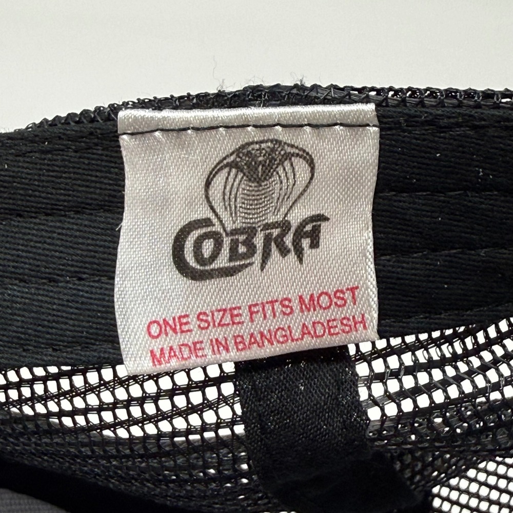 Cobra Be Bold Eagle Patch Trucker‎ Hat Black Mesh Snapback Cap One Size - Picture 8 of 8